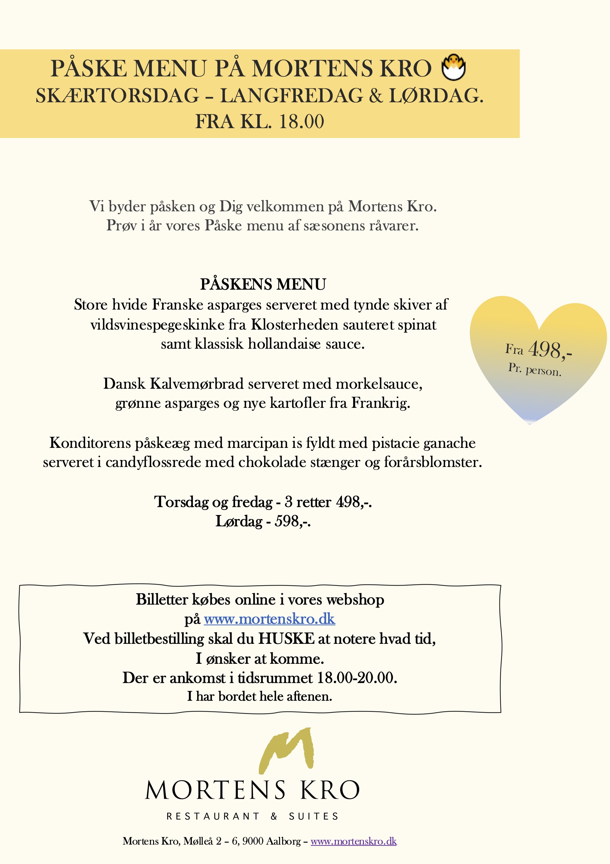 PÅSKE DINNER TILBUD